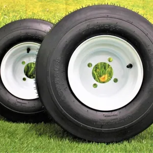 18x8.50-8 with 8x7 White Assembly for Golf Cart and Lawn Mower (Set of 2)…