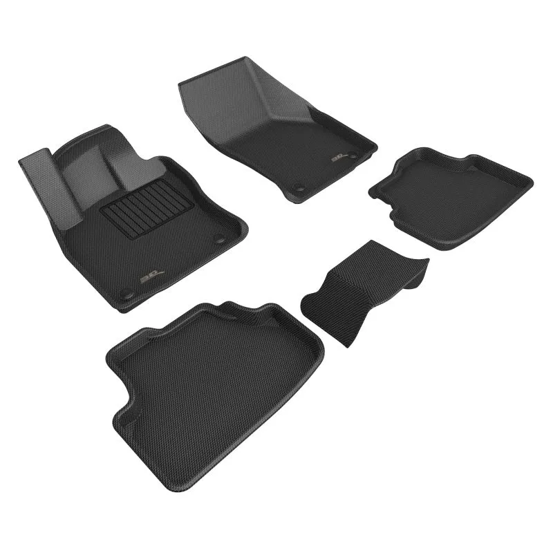 3D Maxpider 21-23 Volkswagen Golf Gti/Golf R Kagu Floor Mat- Black R1 R2