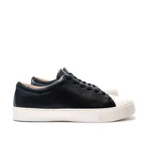 ABINGTON TOE CAP SNEAKER - BLACK WHITE