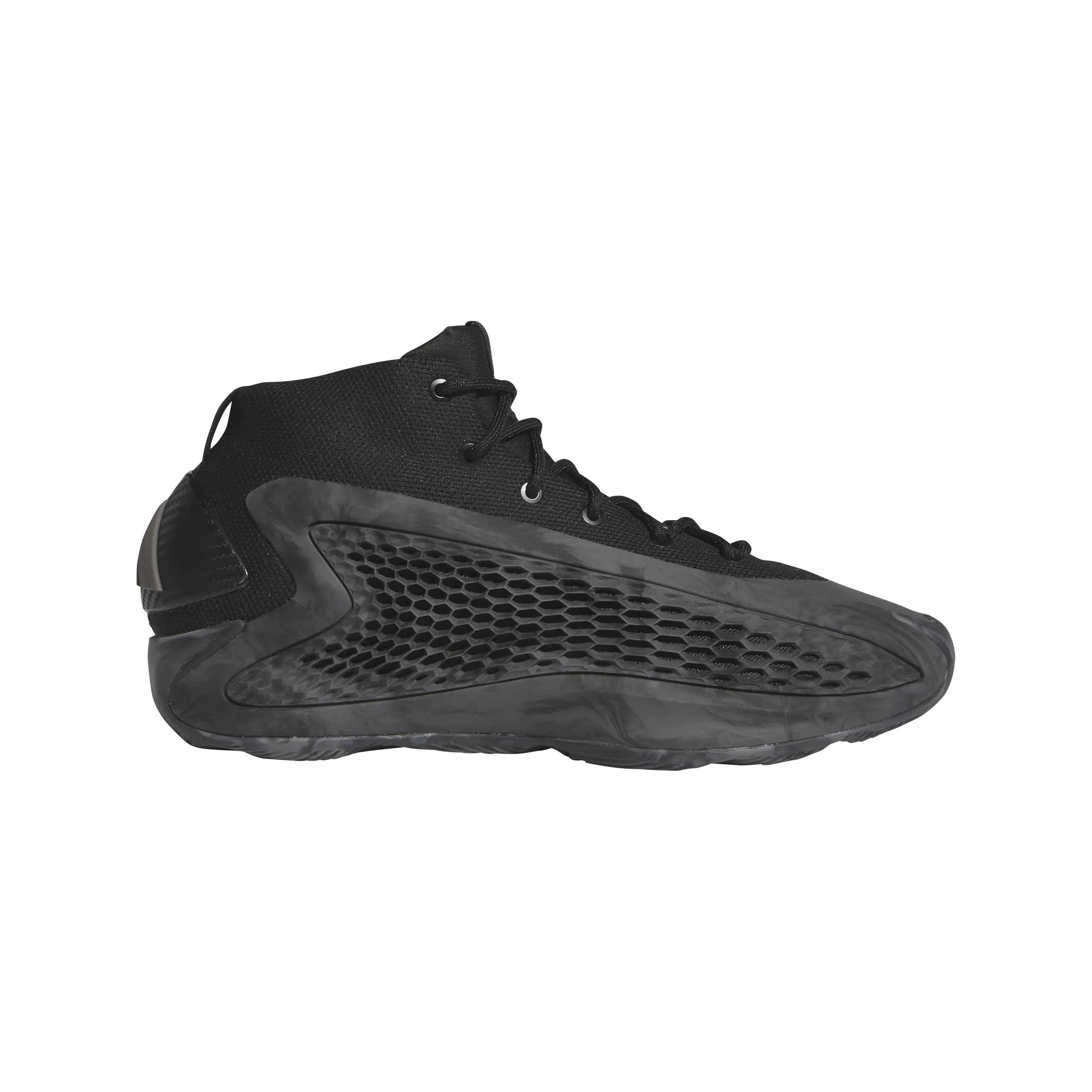 adidas ANTHONY EDWARDS 1 ASCENT MID Basketball Shoes | Core Black-Charcoal-Carbon | Men's