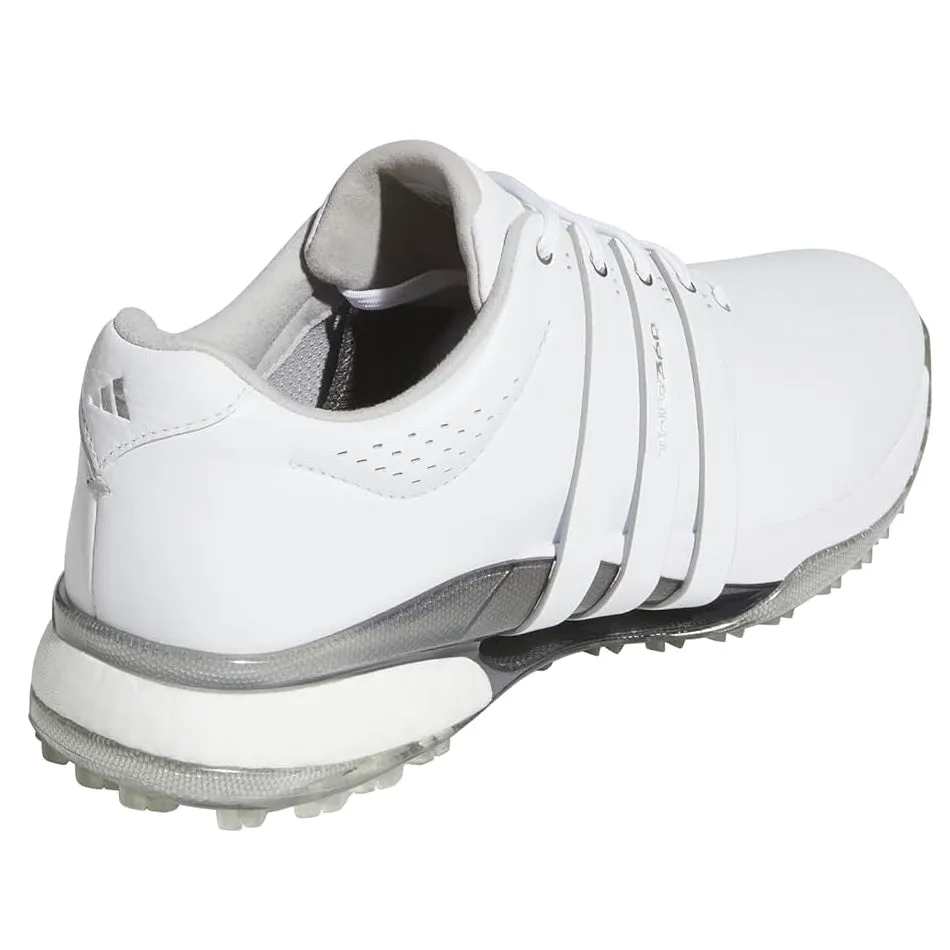 Adidas Men's Tour360 25 Spikeless Golf Shoes - Cloud White/Silver Metallic