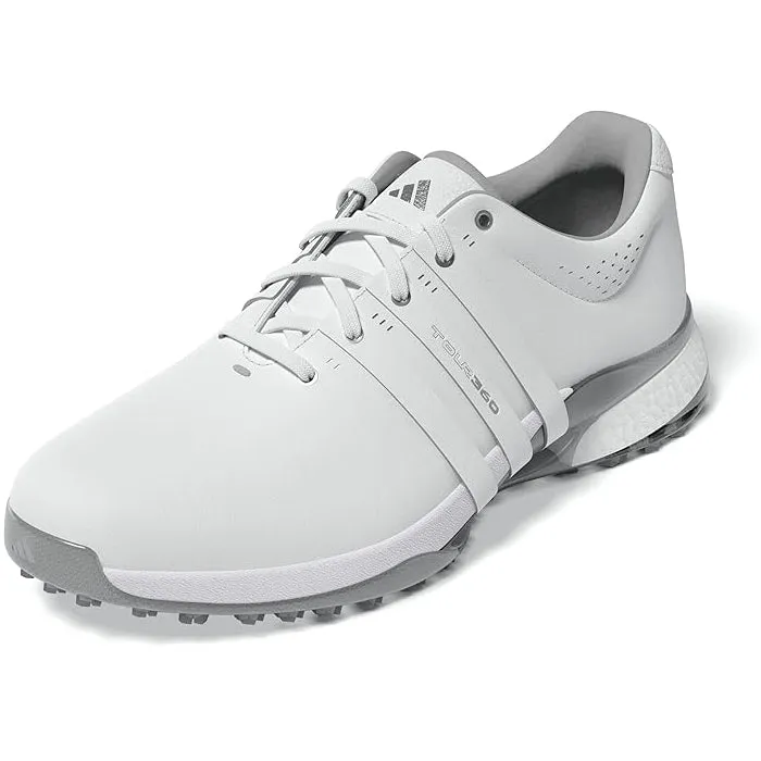 Adidas Men's Tour360 25 Spikeless Golf Shoes - Cloud White/Silver Metallic