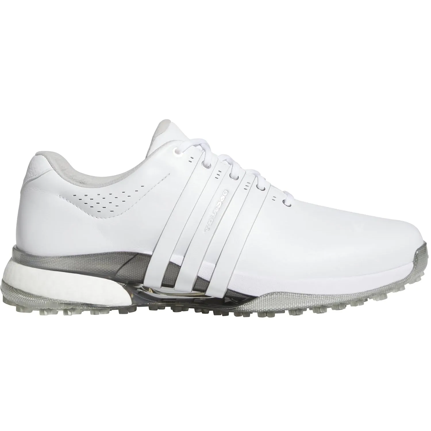 Adidas Men's Tour360 25 Spikeless Golf Shoes - Cloud White/Silver Metallic