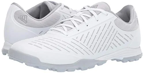 adidas Women's Adipure Sport 2 Golf Shoe, FTWR White/Clear Onix/Silver Metallic, 9 M US