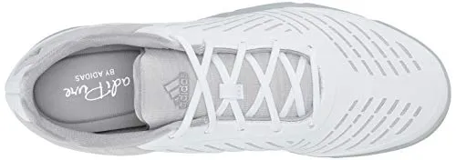 adidas Women's Adipure Sport 2 Golf Shoe, FTWR White/Clear Onix/Silver Metallic, 9 M US