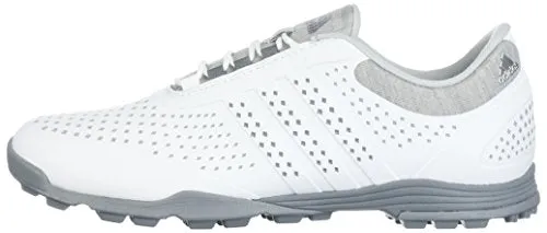 adidas Women's Adipure Sport Golf Shoe, White/Grey, 11 Medium US