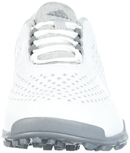 adidas Women's Adipure Sport Golf Shoe, White/Grey, 11 Medium US