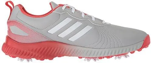 adidas Women's W Response Bounce Golf Shoe, Grey Two FTWR White/Real Coral s, 5 Medium US