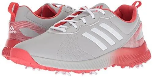 adidas Women's W Response Bounce Golf Shoe, Grey Two FTWR White/Real Coral s, 5 Medium US