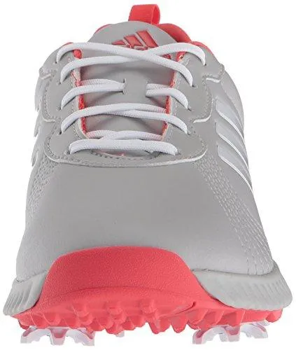 adidas Women's W Response Bounce Golf Shoe, Grey Two FTWR White/Real Coral s, 5 Medium US