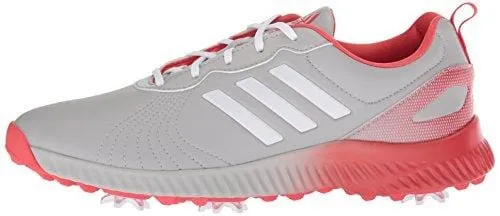 adidas Women's W Response Bounce Golf Shoe, Grey Two FTWR White/Real Coral s, 5 Medium US