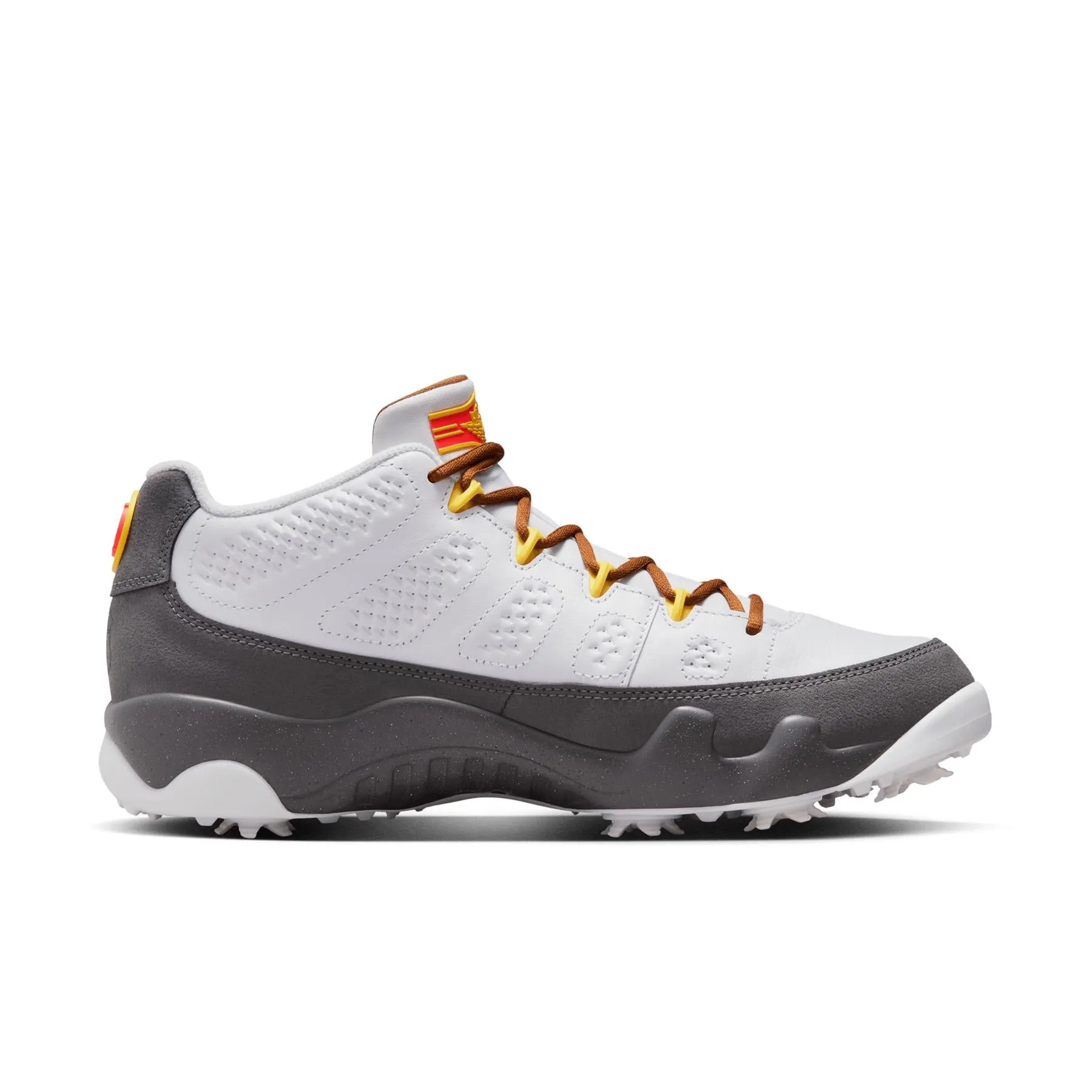 Air Jordan 9 NRG Retro Golf Shoes White/University Gold/Cool Grey - SU24