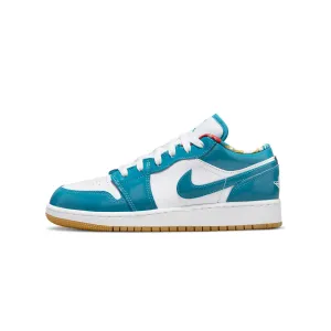 Air Jordan Kids 1 Low SE GS Shoes 'Cyber Teal'