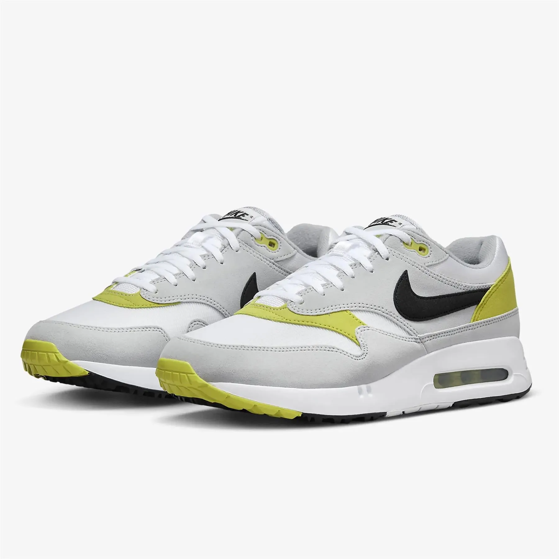 Air Max 1 '86 OG Golf Shoes Wolf Grey/Black/Bright Cactus - AW24