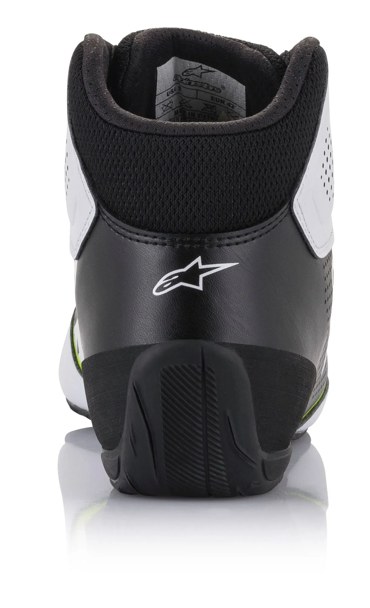 ALPINESTARS 2711521_215_9,5 Karting shoes TECH-1 K START V2, white/black/yellow fluo, Size 42,5