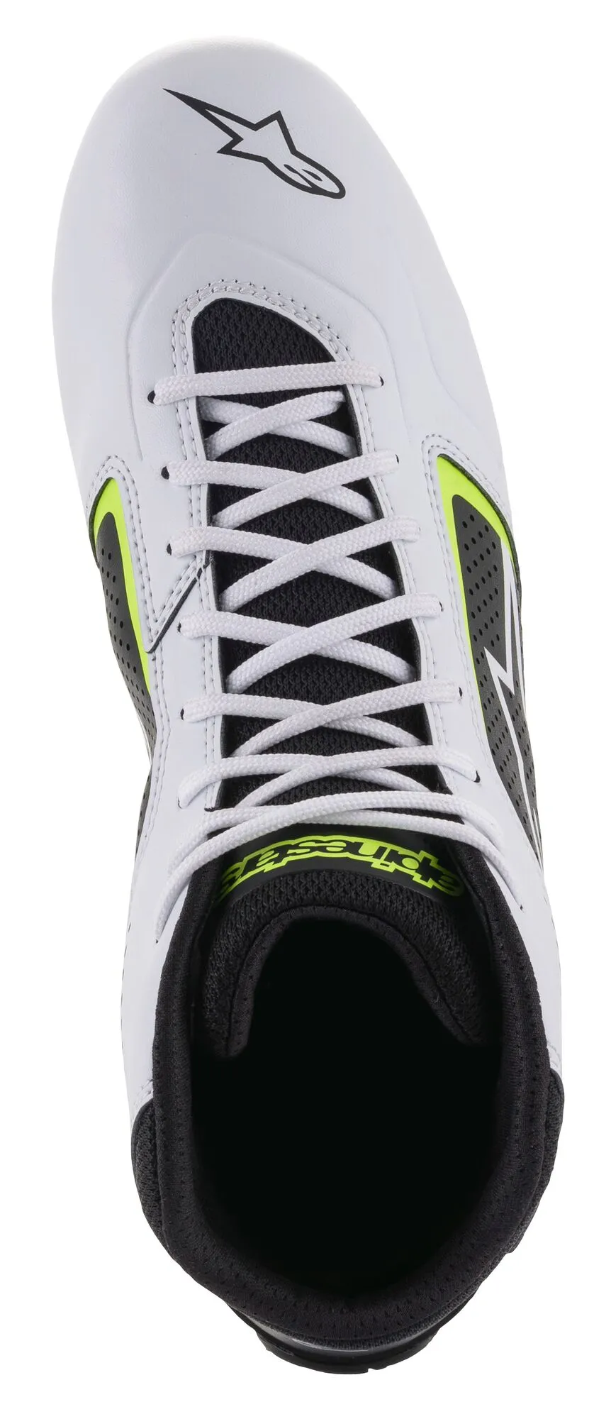 ALPINESTARS 2711521_215_9,5 Karting shoes TECH-1 K START V2, white/black/yellow fluo, Size 42,5