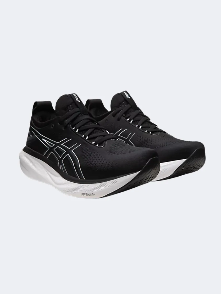 Asics Gel-Nimbus 25 Men Running Shoes Black/Silver