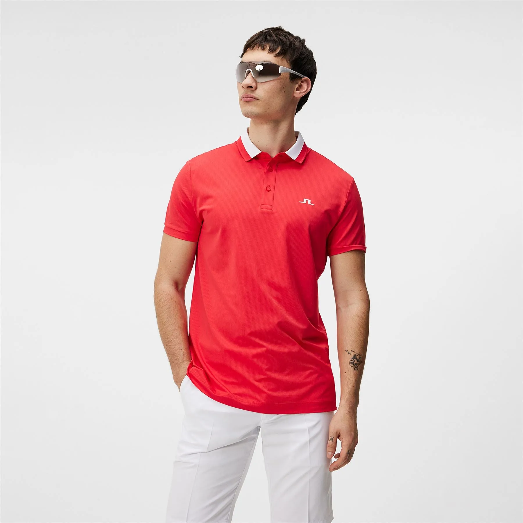 Benji Regular Fit Light Jersey Polo Bittersweet Red - SU24