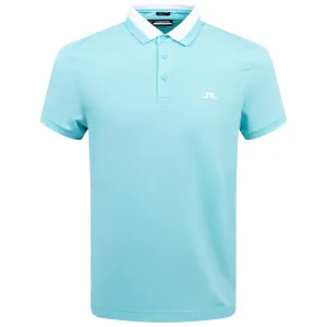 Benji Regular Fit Light Jersey Polo Blue Curacao - SU24