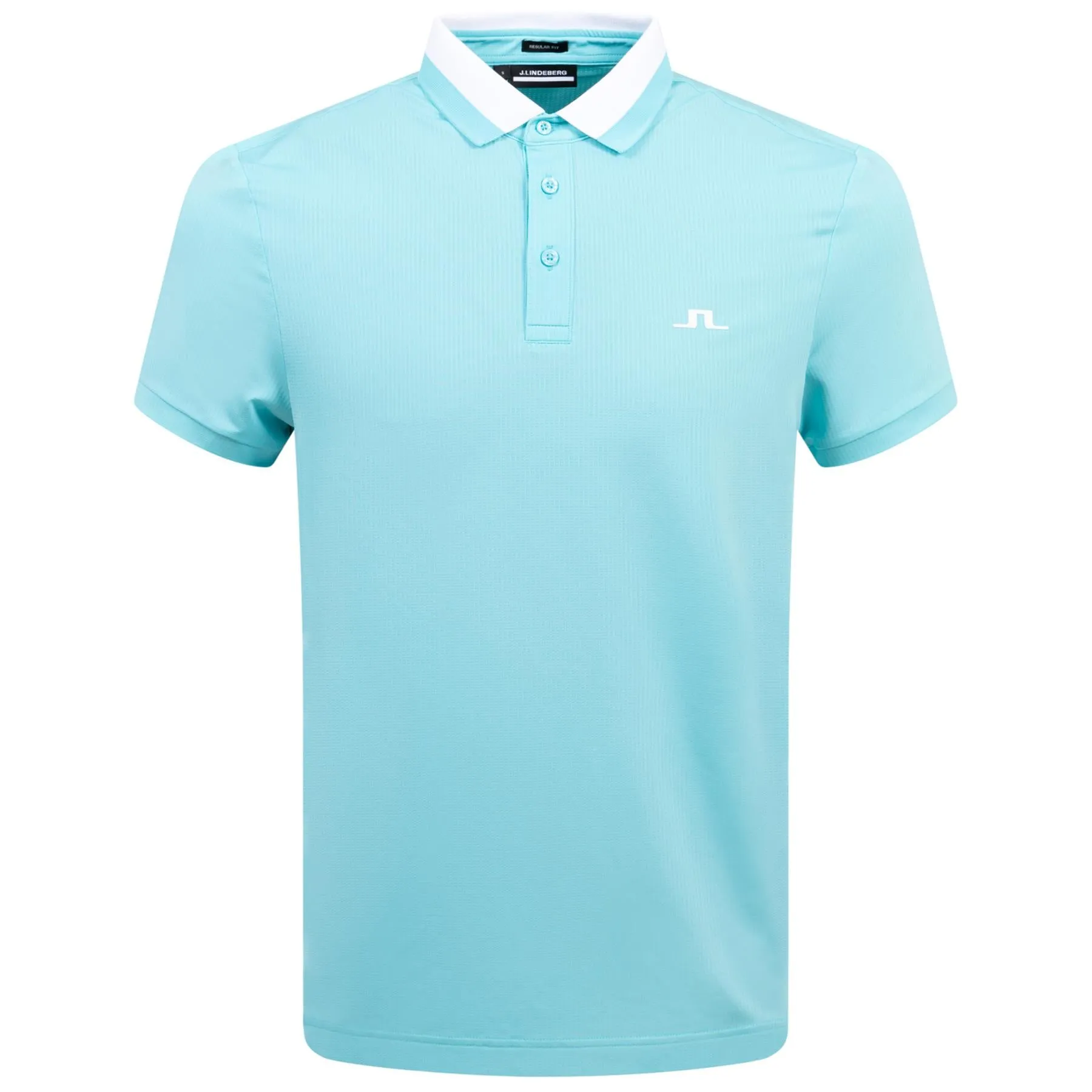 Benji Regular Fit Light Jersey Polo Blue Curacao - SU24