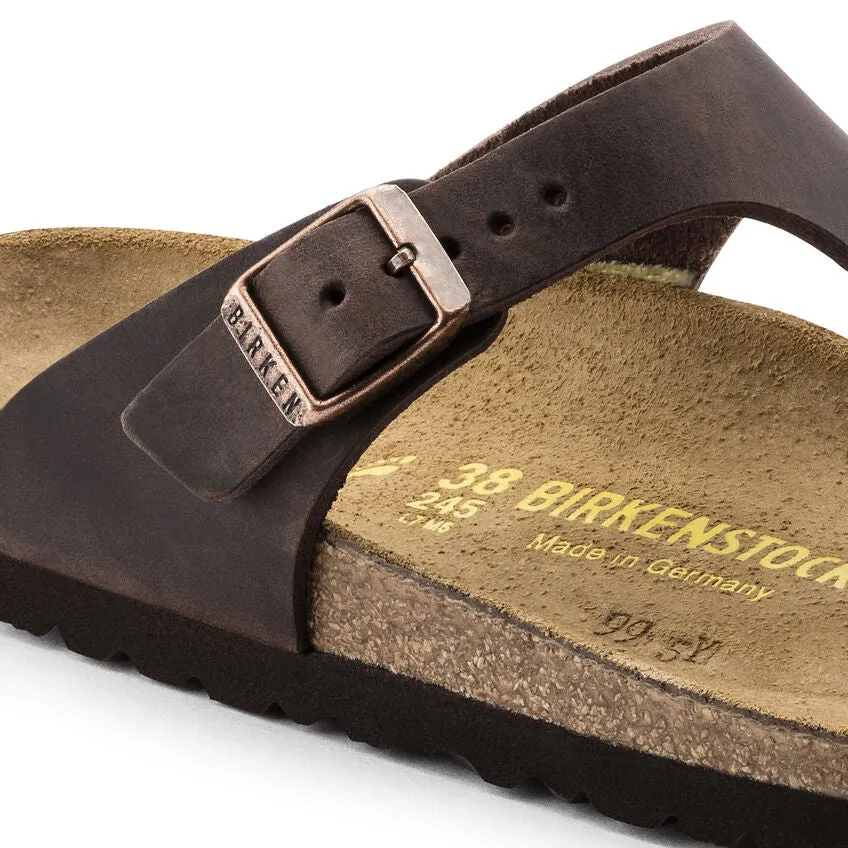 Birkenstock Gizeh Oiled Leather/Suede Sandal (Women's) Habana 0743831