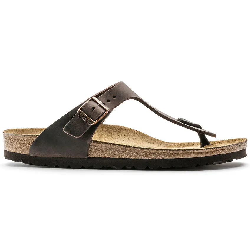 Birkenstock Gizeh Oiled Leather/Suede Sandal (Women's) Habana 0743831