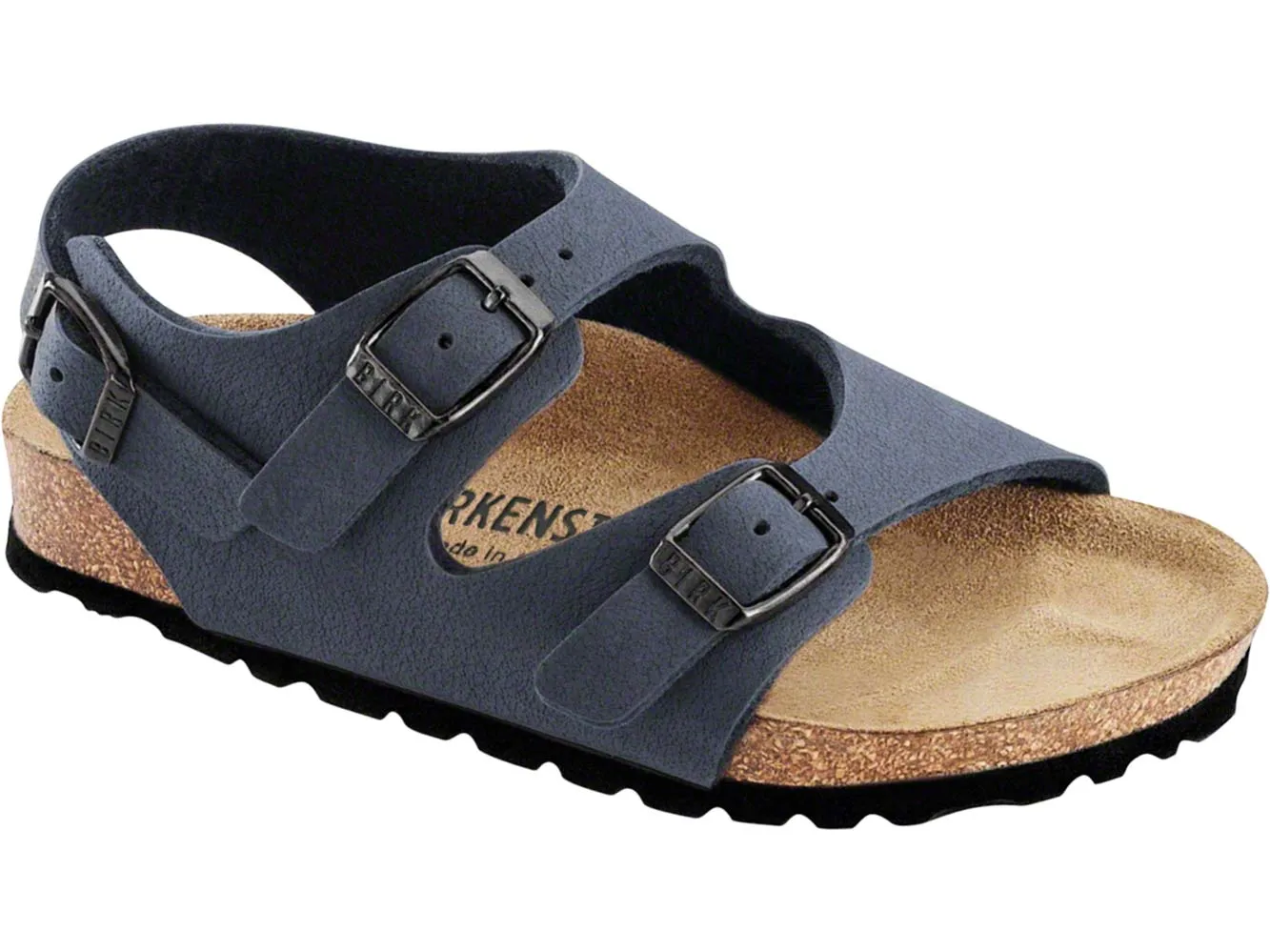 Birkenstock Kids Roma Birko-Flor Nubuck Navy - Narrow