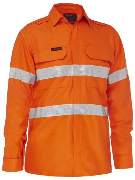 Bisley Apex 185 Taped Hi Vis Ripstop FR Vented Shirt (BS8439T)