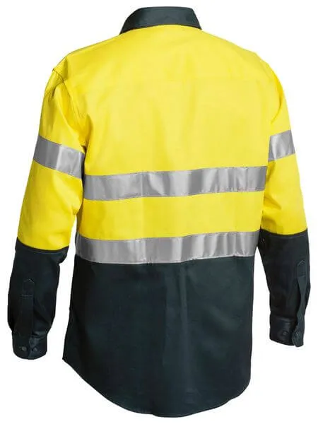 Bisley Taped Hi Vis Drill Shirt - Long Sleeve-(BT6456)