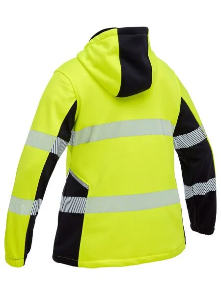 Bisley Women's Flx & Move™ Hi Vis Taped Liquid Repellent Fleece Hoodie (BKL6571T)