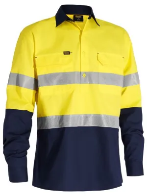 Bisley X Airflow™ Closed Front Taped Hi Vis Ripstop Shirt (BSC6415T)