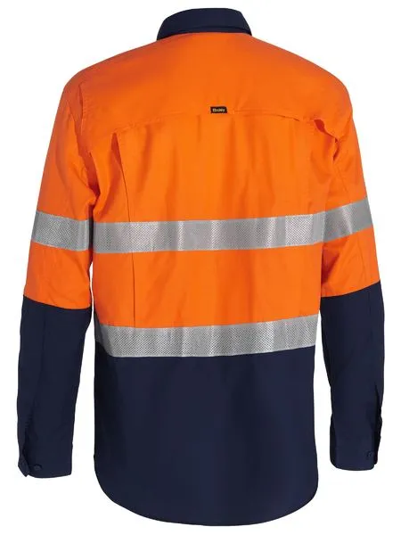 Bisley X Airflow™ Closed Front Taped Hi Vis Ripstop Shirt (BSC6415T)