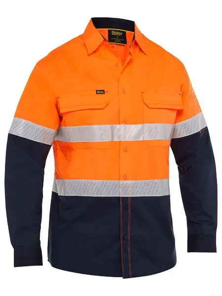 Bisley X Airflow™ Hi Vis Taped Stretch Ripstop Shirt (BS6491T)