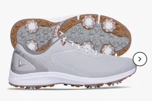 Callaway Women's Coronado V2 Golf Shoes in Grey/Rose