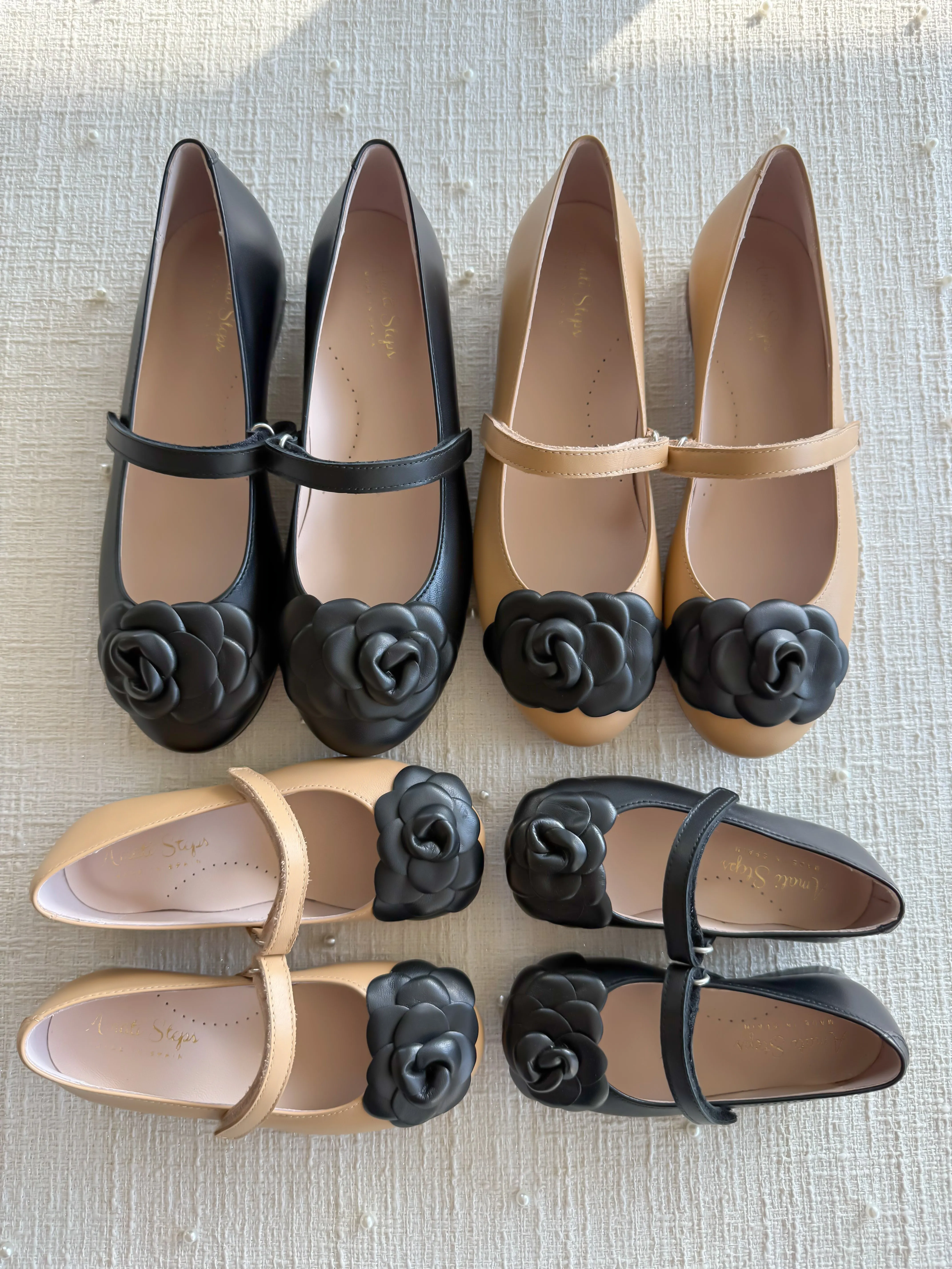 Camille- Tan/Black Leather Mary Jane Shoes