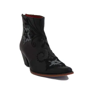 Cheyenne Short Embroidered Leather Boot