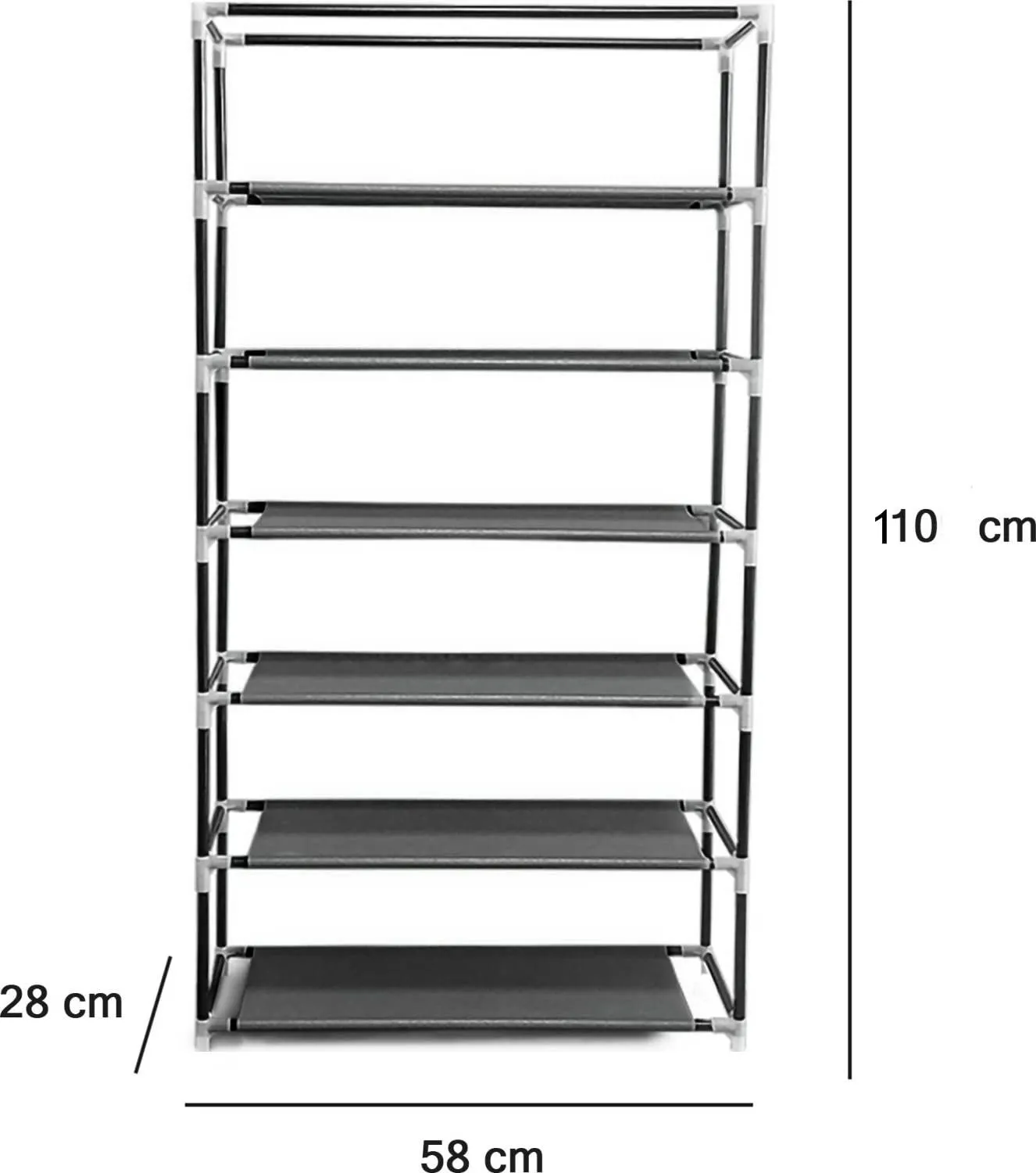 CMerchants Multipurpose Home Utility Portable Space Saving 6 Layer Shoe Rack Organizer Stand Flower