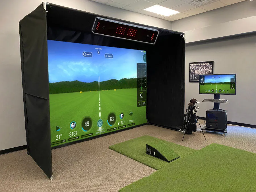 Complete Golf Simulator Packages with Uneekor Eye XO and 16:9 SuperBay