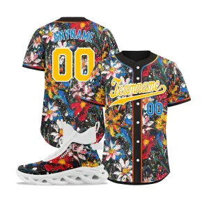 Custom Baseball Jersey and MaxSoul Shoes Combo Offer Personalized Combo ZH-D020172-1