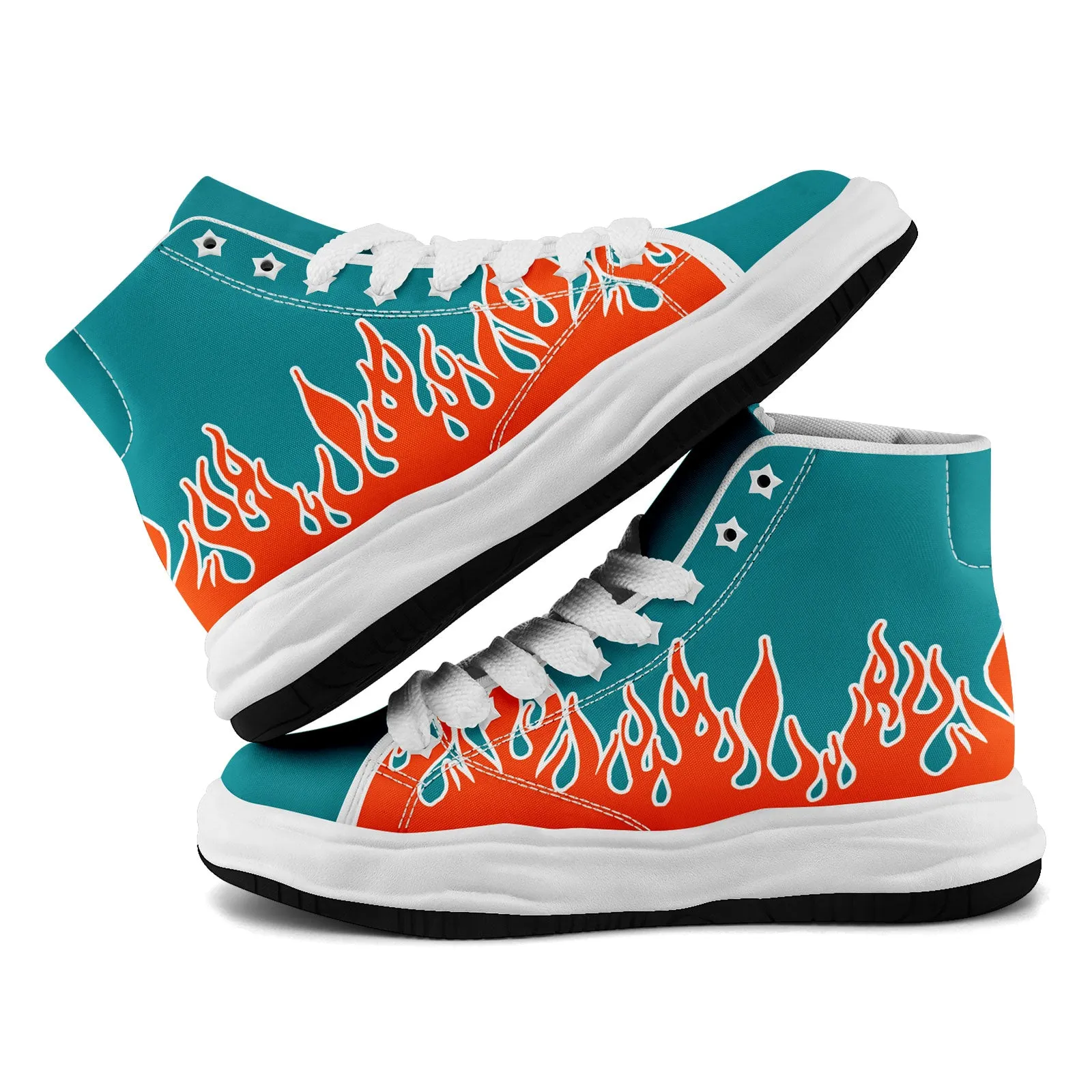 Custom Orange Green Miami Firesoul Shoes Personalized Sneaker FN039-D020272-24