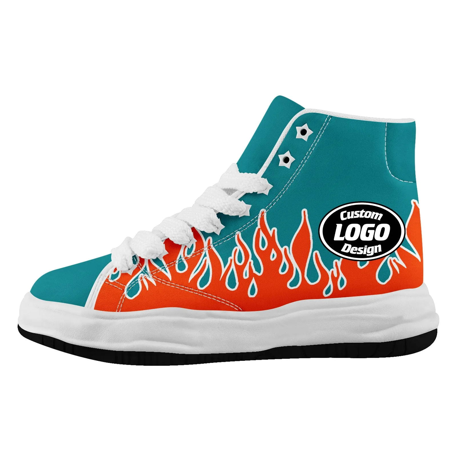 Custom Orange Green Miami Firesoul Shoes Personalized Sneaker FN039-D020272-24