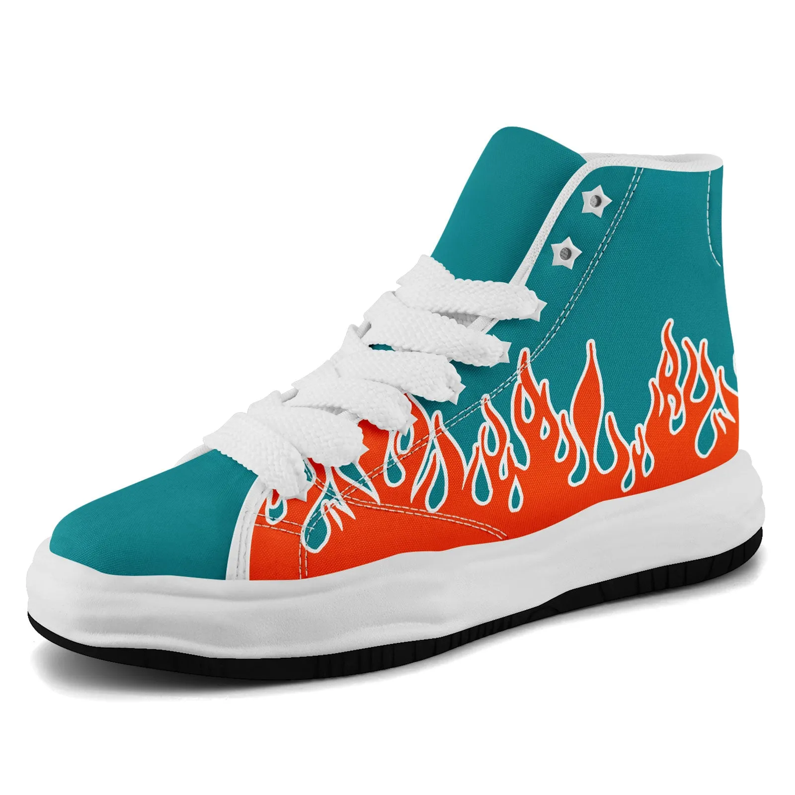 Custom Orange Green Miami Firesoul Shoes Personalized Sneaker FN039-D020272-24