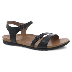 Dansko Women's Janelle Sandal - Black Glazed