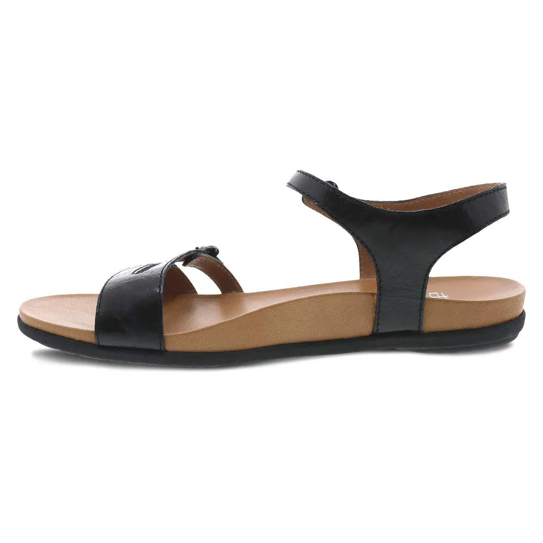 Dansko Women's Janelle Sandal - Black Glazed