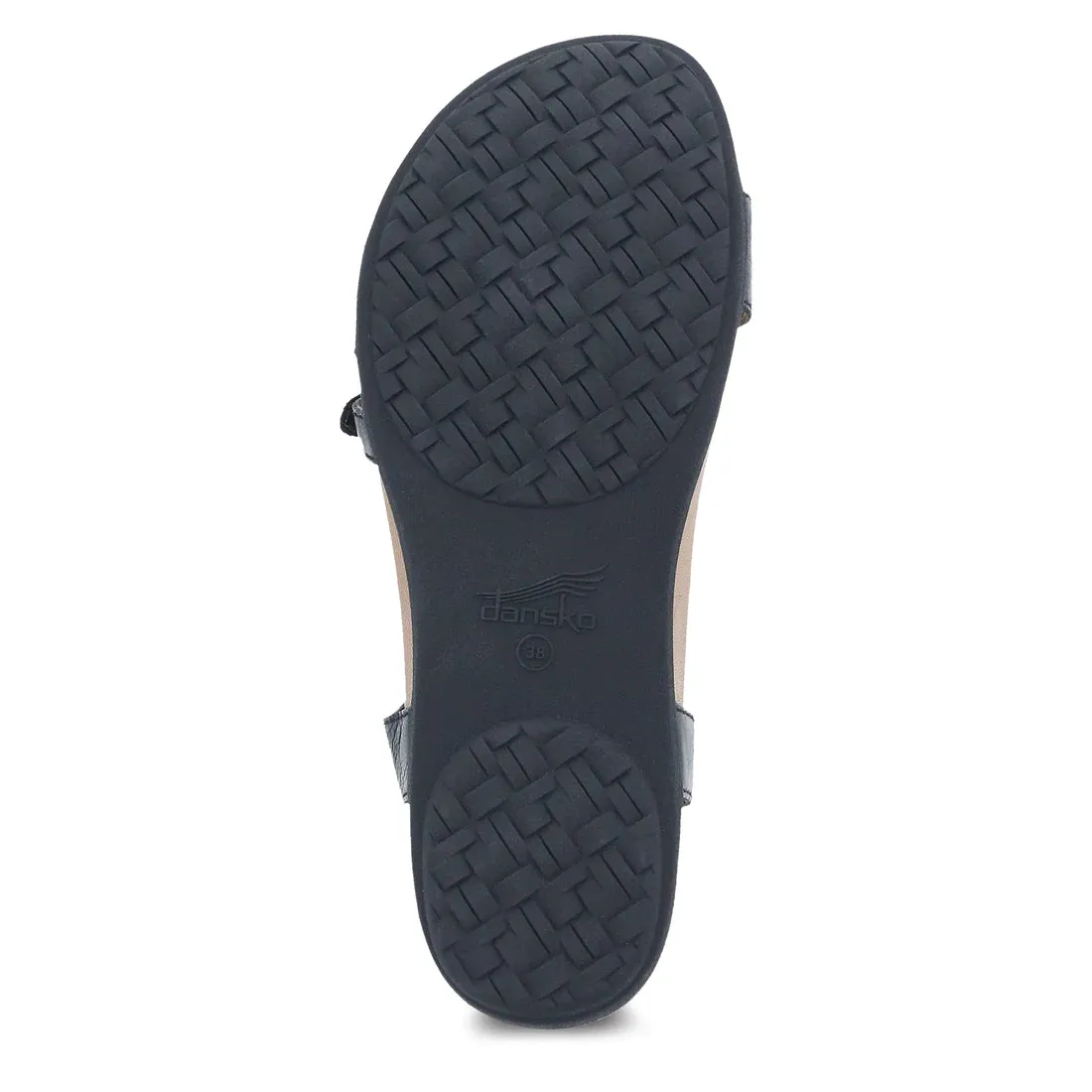 Dansko Women's Janelle Sandal - Black Glazed