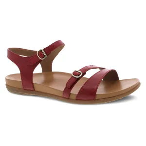 Dansko Women's Janelle Sandal - Red Glazed