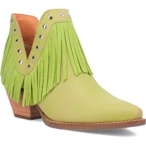 Dingo Women's Fine N' Dandy Lime Leather Narrow Toe Boot DI186