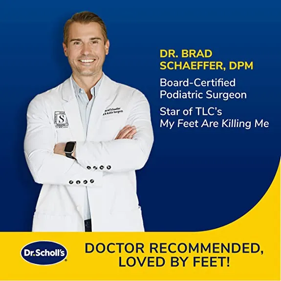 Dr. Scholl's Prevent Pain Lower Body Protective Insoles, 1 Pair, Men's 8-14, Protects Against Foot, Knee, Heel, and Lower Back Pain, Trim to Fit Inserts