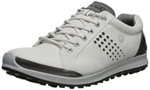 ECCO Men's Biom Hybrid 2 Hydromax Golf Shoe, White/Black, 44 Medium EU (10-10.5 US)