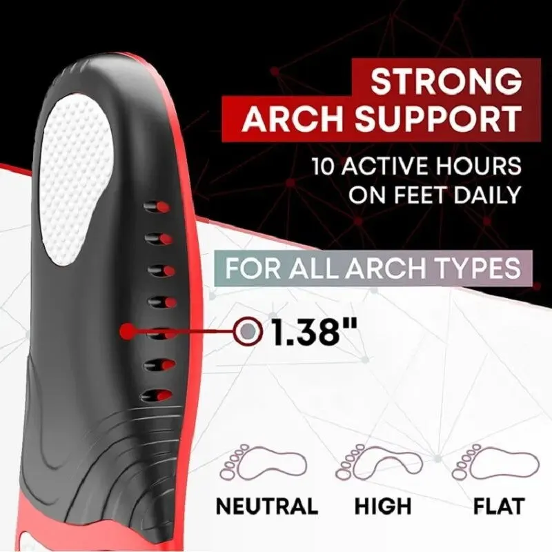 Eirmat Premium Orthopedic Arch Support Insoles PU Gel Shock Absorption